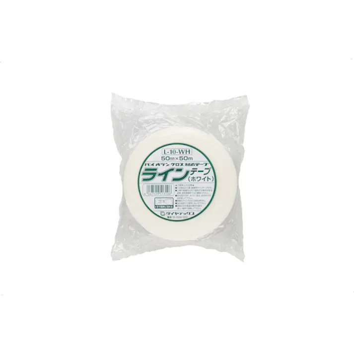 【CAINZ-DASH】ダイヤテックス ラインテープ 50mm×50m 白 L-10-WH-50MM【別送品】