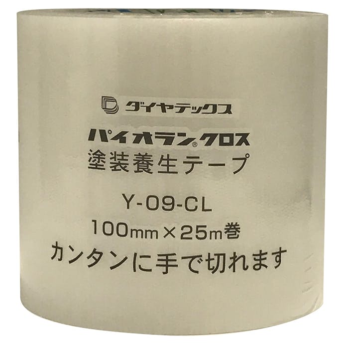 ダイヤテックス パイオラン 塗装・建築養生用テープ 透明 幅100mm×長さ25m