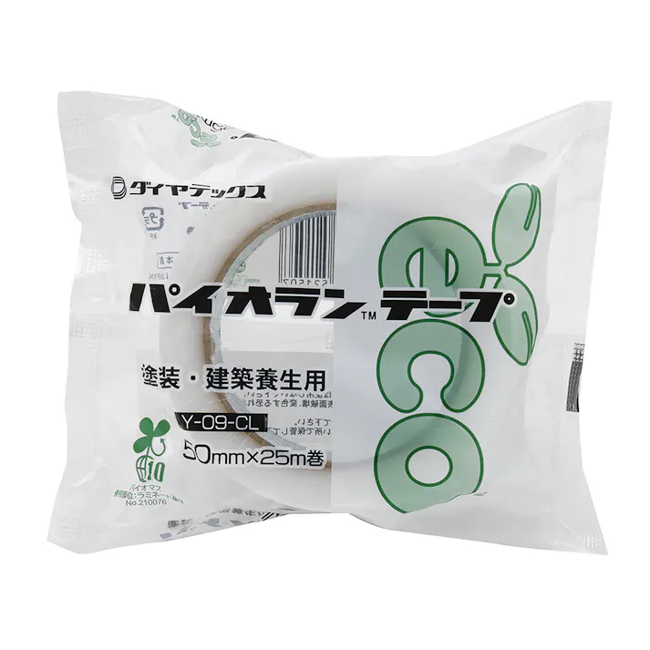 ダイヤテックス パイオラン 塗装・建築養生用テープ 透明 幅50mm×長さ25m