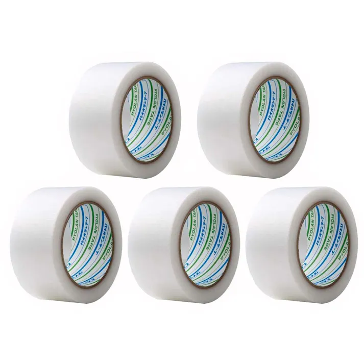 ダイヤテックス パイオラン 塗装・建築養生用テープ 透明 幅50mm×長さ25m 5巻パック