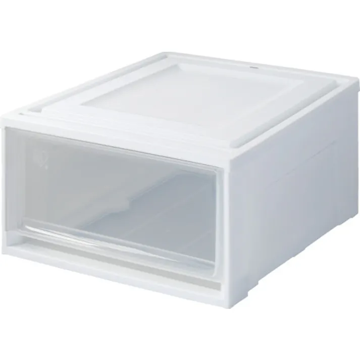 【CAINZ-DASH】アイリスオーヤマ 227727 チェスト 390×500×232 ホワイト/クリア BC-L【別送品】