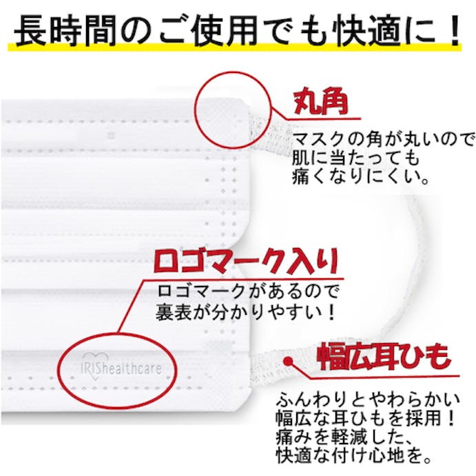 【CAINZ-DASH】アイリスオーヤマ ナノエアーマスク　ＰＫ－ＮＩ７Ｓ　息しやすい　小さめサイズ　７枚入り PK-NI7S【別送品】