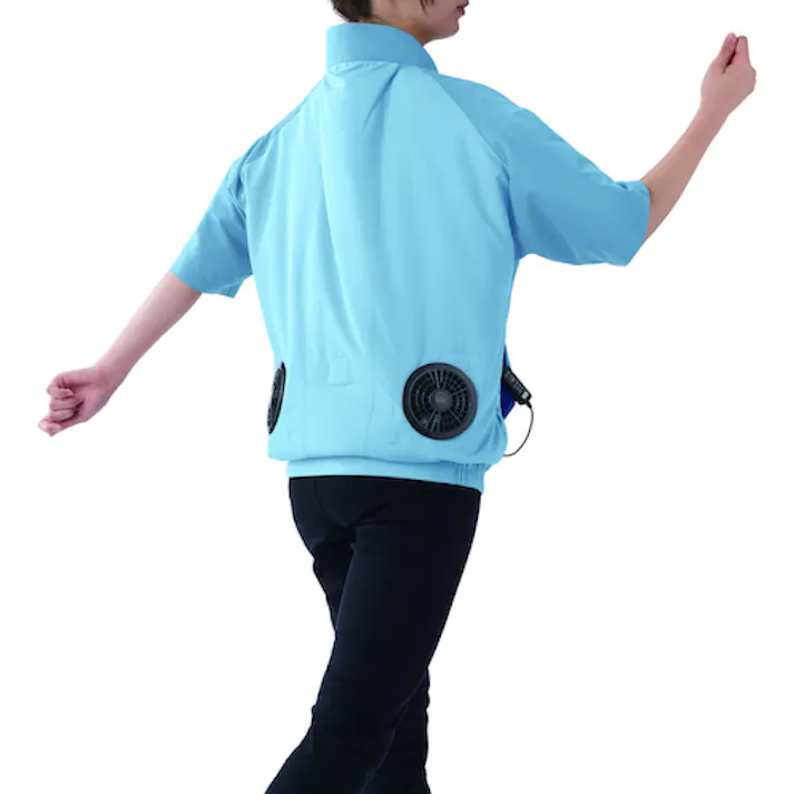 【CAINZ-DASH】アイリスオーヤマ 288095 カジュアルクールウェア半袖セット(フード有り)LL CCHS-LL02-A【別送品】