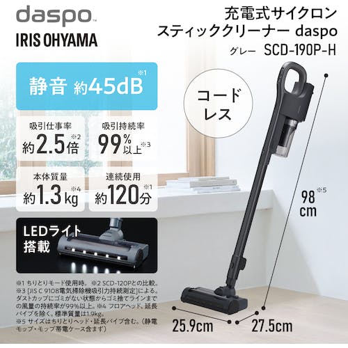 新品 アイリスオーヤマ 充電式 掃除機 スティッククリーナー SCD-L2P-W 楽天市場】掃除機 コードレス アイリスオーヤマスティック
