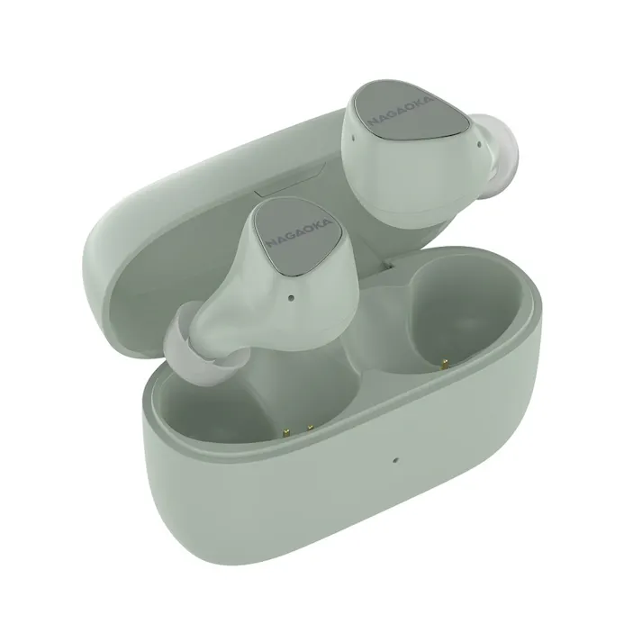 ナガオカ 低遅延モード搭載完全ワイヤレスイヤホン ピスタチオグリーン BT831LLPG