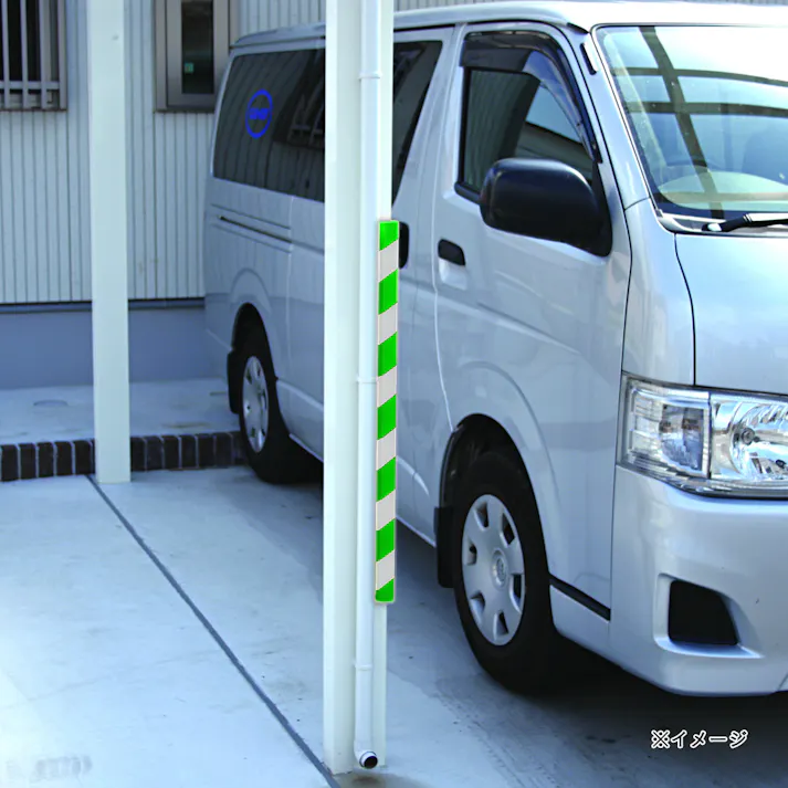 カーボーイ 安心クッションL字型 グリーン/ホワイト 90cm大