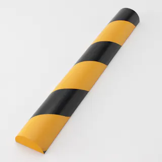 安心クッション 半円型 40cm ブラック/イエロー トラ柄 AC-113