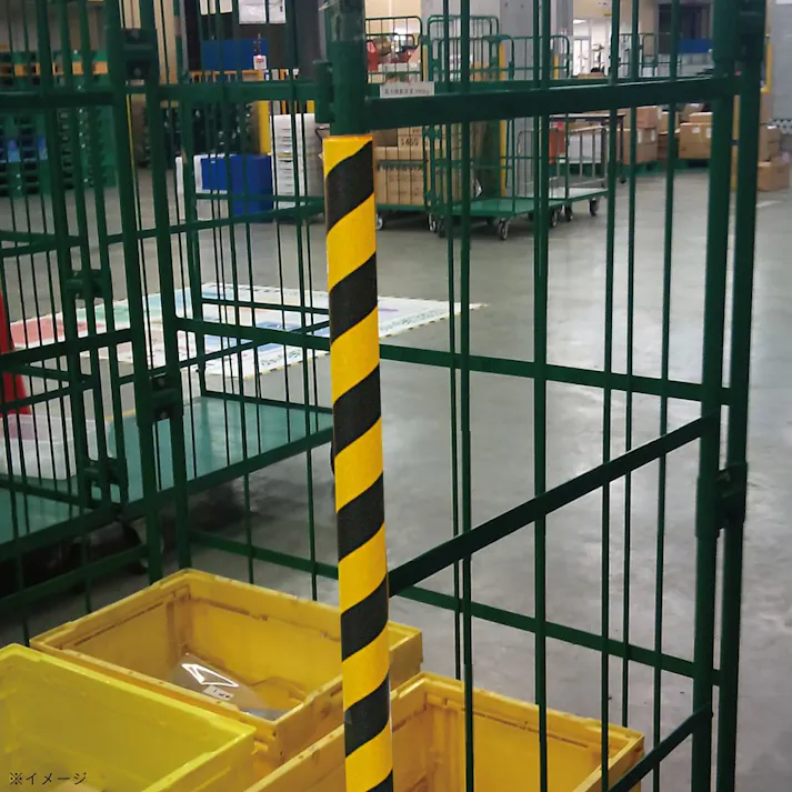 安心クッション 丸型 90cm ブラック/イエロー トラ柄 AC-131