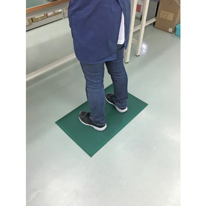 【CAINZ-DASH】カーボーイ 足腰マット 穴なし Lサイズ グリーン AM03GR【別送品】
