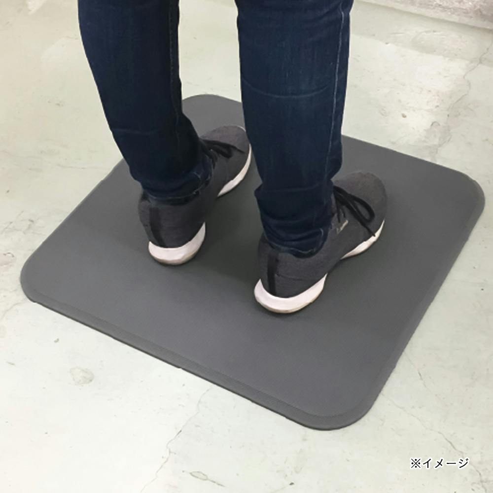 足腰マットラウンドコーナータイプ グレー 450×500 | 家財保護用品