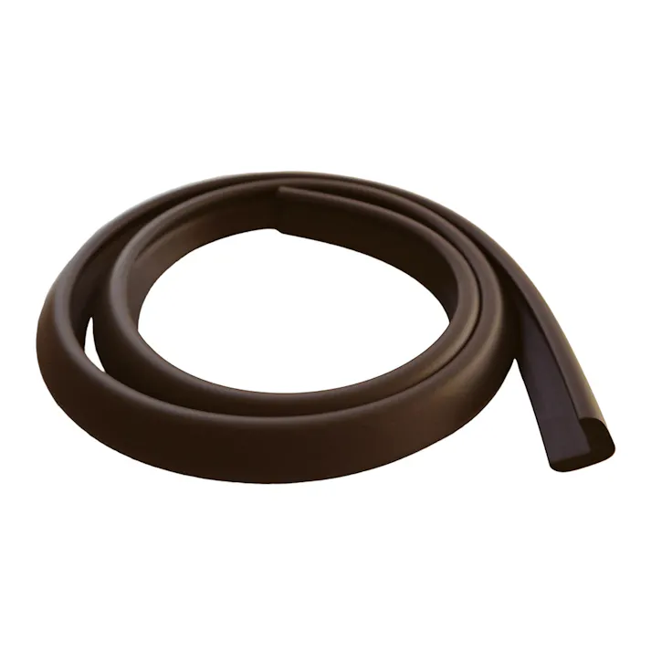 安心クッション L字型 極細 2m ブラウン