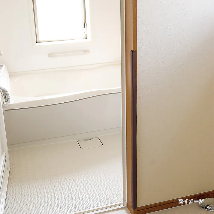 安心クッション L字型 極細 2m ブラウン