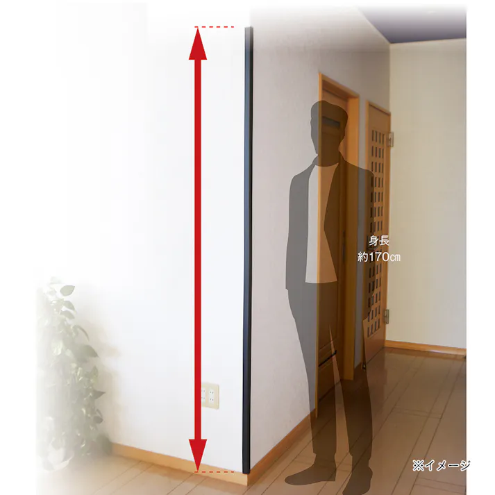 安心クッション L字型 細 2m ブラウン