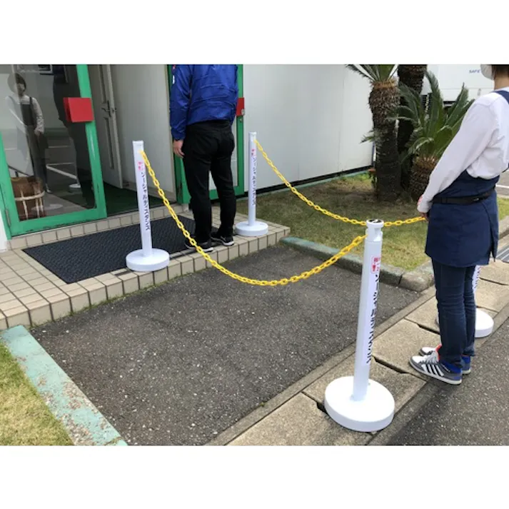 【CAINZ-DASH】カーボーイ ソーシャルディスタンポール5本セット ホワイト SDP-5WH【別送品】