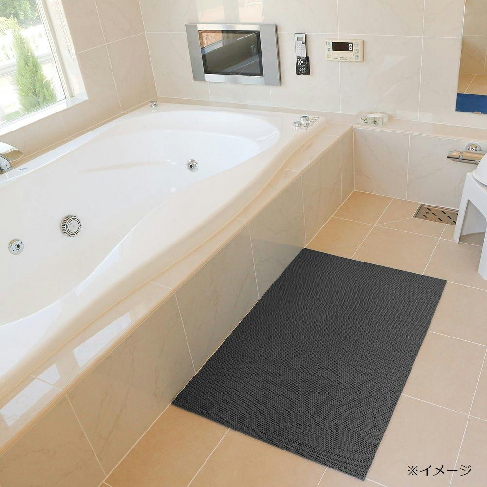 水切り安全歩行マット 90cm×2m ブラック | 建築資材 通販