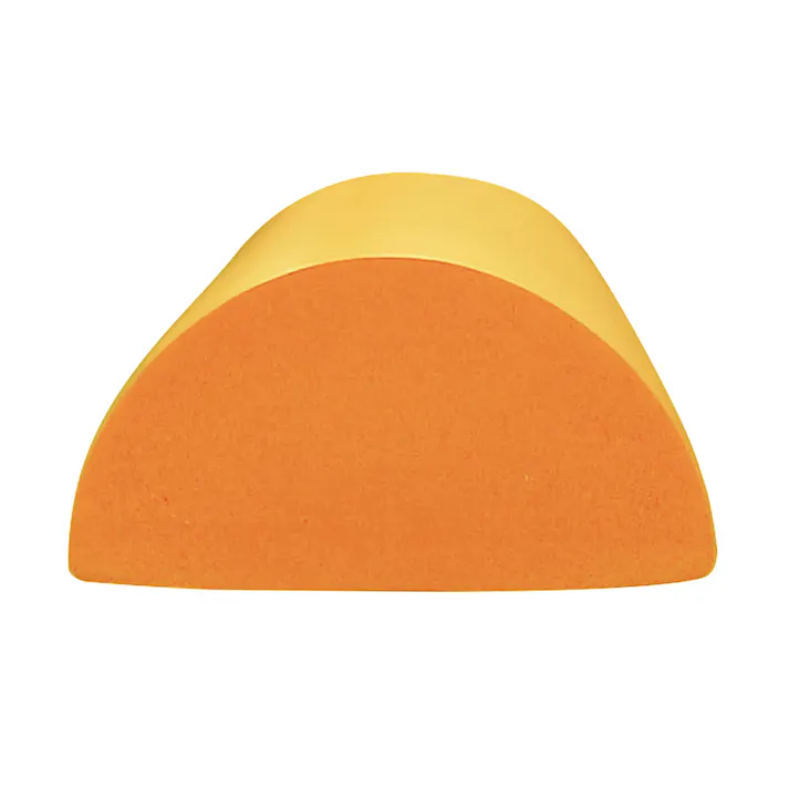 安心クッション 半月型 細 90cm イエロー AC-200