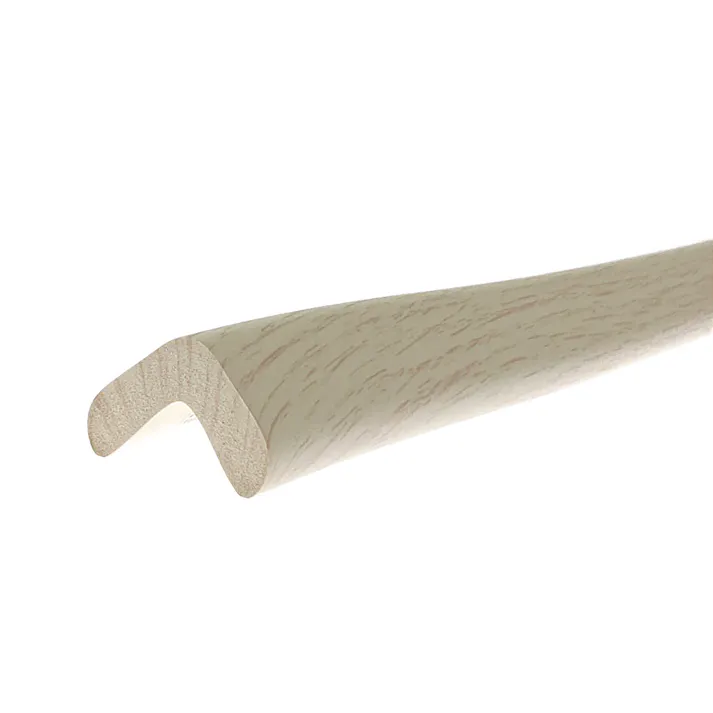 安心クッション L字型 小 木目ホワイト 90cm