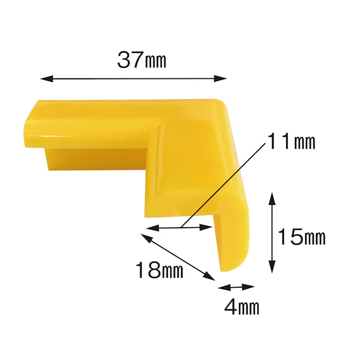 安心クッションコーナー用 STRONG 極細 グレー 2P