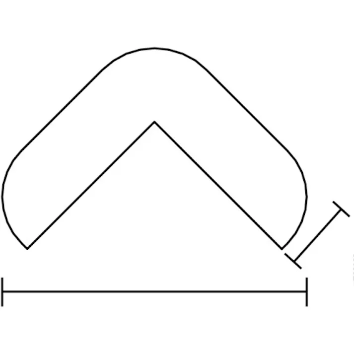 【CAINZ-DASH】カーボーイ 安心クッション L字型900mm 極細 クリア CG02【別送品】