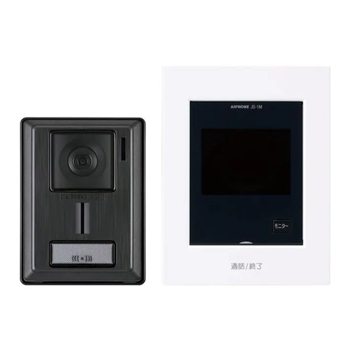 アイホン カラーテレビドアホンAIPHONE KL-55 防犯 3.5型カラーモニター シンプルデザイン 壁取付型 カメラレンズ角度上下左右斜め調節可能