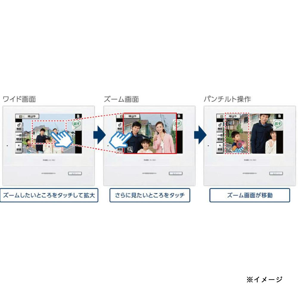 アイホン タッチパネル式TVドアホン ROCOタッチ7 KG-88 | カメラ