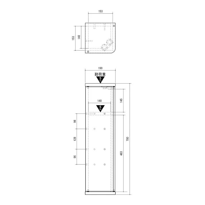 コーナーぴったりラックLFM-7020ST-WH