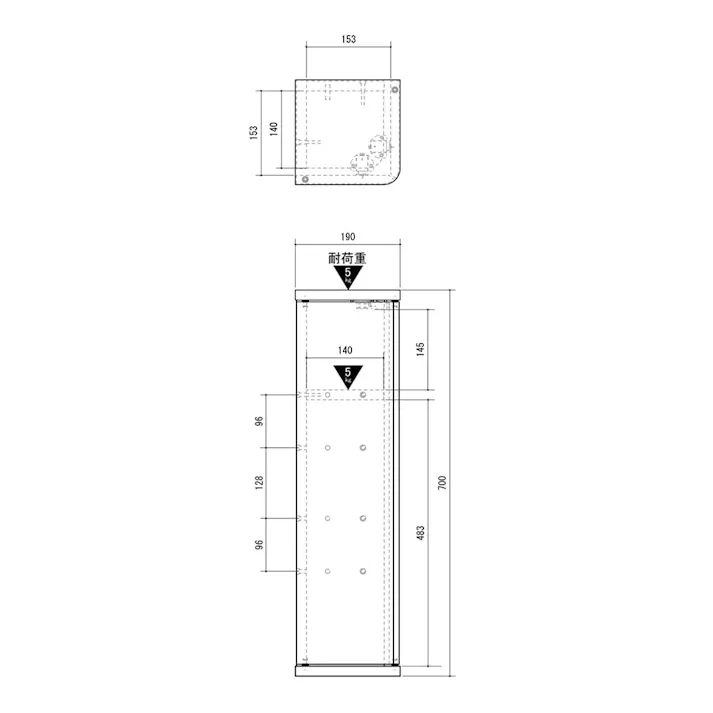 コーナーぴったりラックLFM-7020ST-NA【別送品】