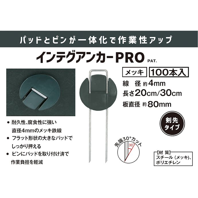 ダイム インテグアンカーPRO 20cm100本