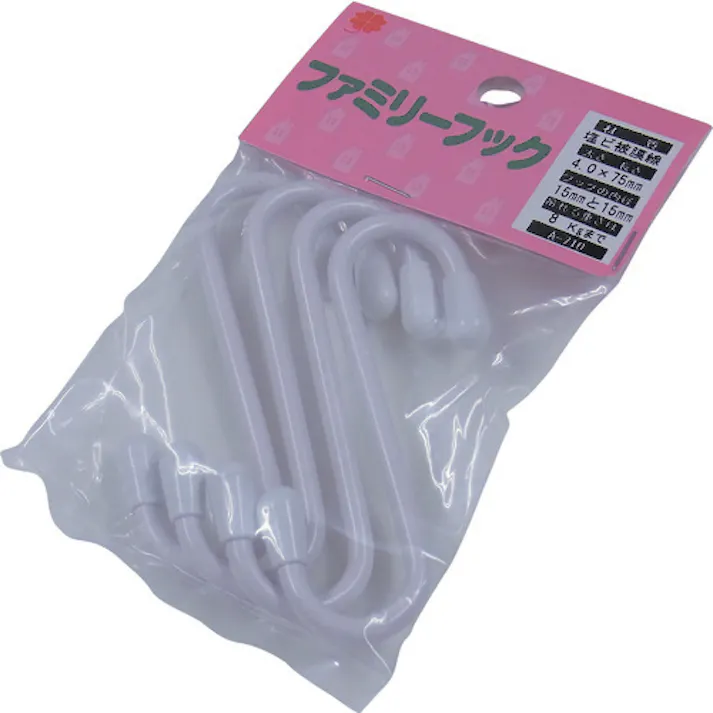 【CAINZ-DASH】ニッサチェイン ファミリーフック 15/15 50mm 赤 A-704【別送品】