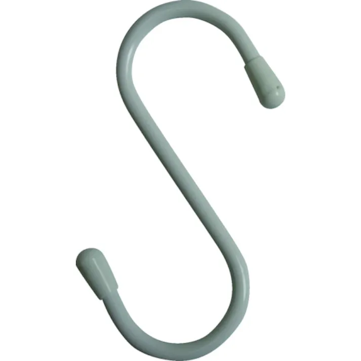 【CAINZ-DASH】ニッサチェイン 塩ビ被覆線Sフック 白 100mm(3個入り) A-780【別送品】