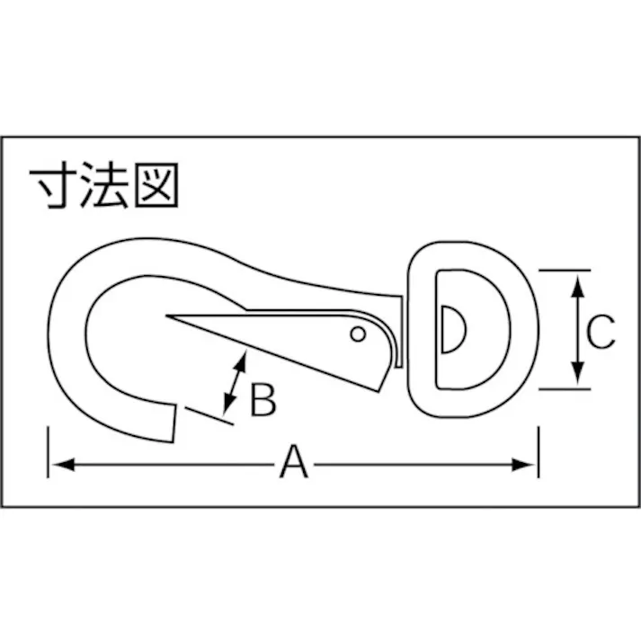 【CAINZ-DASH】ニッサチェイン ステンレスゴールドスナップ 79mm(1個入) P-605【別送品】