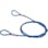 【CAINZ-DASH】ニッサチェイン 鉄製カットワイヤー　アルミカシメ　青ＰＶＣコーティング　３（４．３）Ｘ５４５ｍｍ Y-65【別送品】