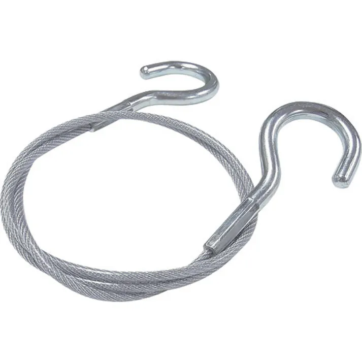 【CAINZ-DASH】ニッサチェイン 鉄製カットワイヤー 両側フック付き 透明PVCコーティング 3(4.3)X365mm Y-71【別送品】