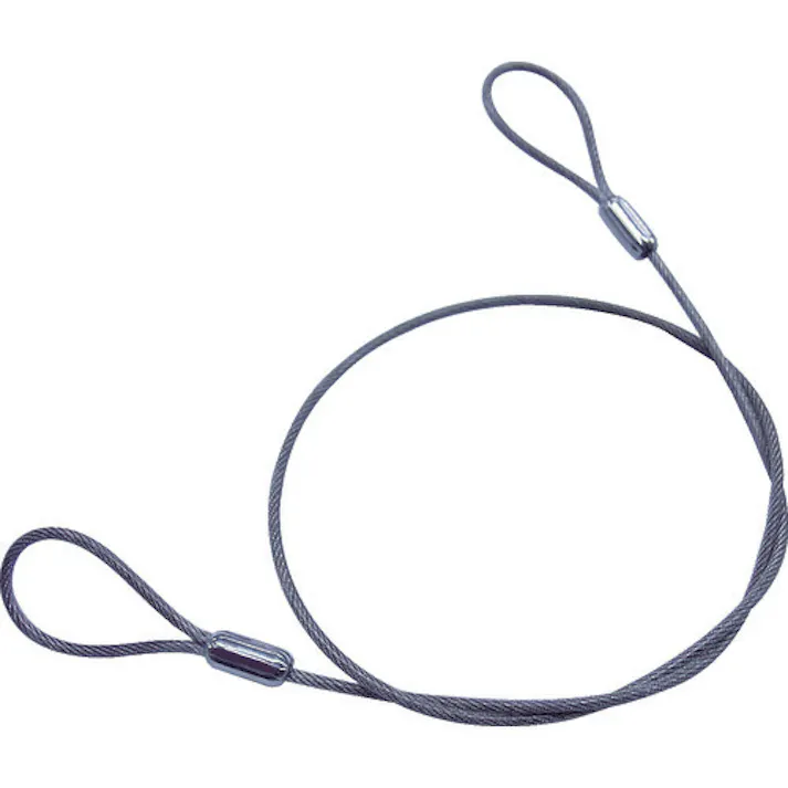 【CAINZ-DASH】ニッサチェイン ステンレスカットワイヤー アルミカシメ 透明PVCコーティング 0.81(1.2)X300mm (1本=1PK) Y-87【別送品】