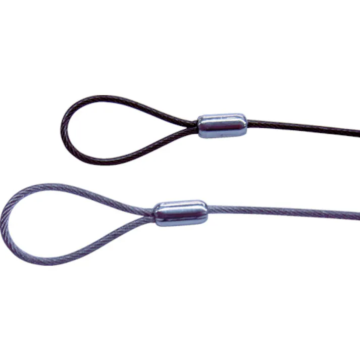 【CAINZ-DASH】ニッサチェイン ステンレスカットワイヤー アルミカシメ 透明PVCコーティング 0.81(1.2)X300mm (1本=1PK) Y-87【別送品】