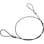 ニッサチェイン ステンレスカットワイヤー アルミカシメ 黒PVCコーティング Y-90 0.81(1.2)×300mm 1本＝1PK