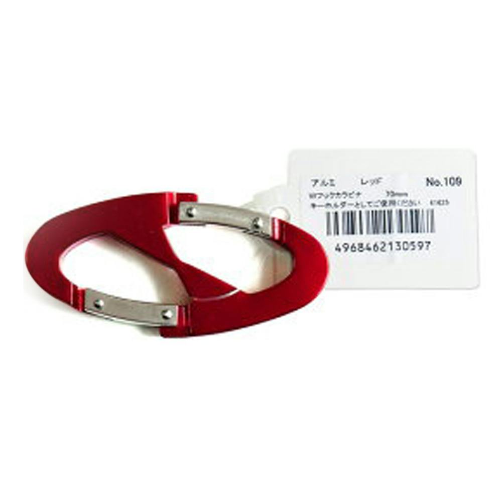 ニッサチェイン Wフックカラビナ 小 No.109 レッド キーパーツ ニッサチェイン Wフックカラビナ 小 No.109 レッド キーパーツ