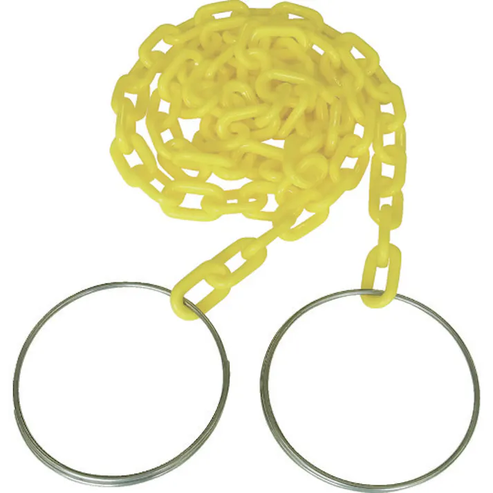 【CAINZ-DASH】ニッサチェイン コーンチェイン 6mm×2m 黄 C-254【別送品】