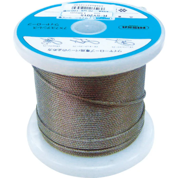 【CAINZ-DASH】ニッサチェイン ステンレスワイヤーロープ 0.81mm×200m TSY-8-200【別送品】