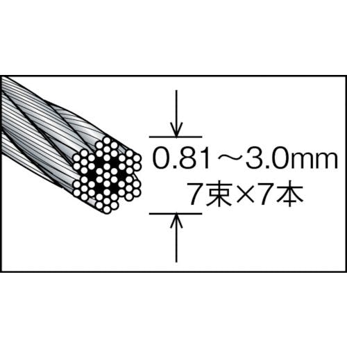 CAINZ-DASH】ニッサチェイン ステンレスワイヤーロープ ２．０ｍｍ