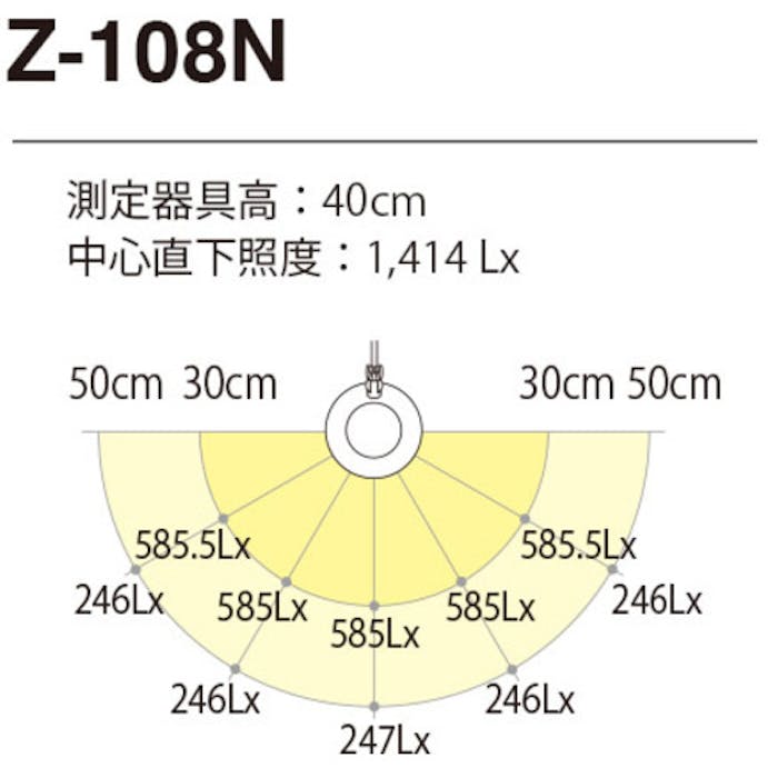 【CAINZ-DASH】山田照明 ＬＥＤデスクライト Z-108N-W【別送品】