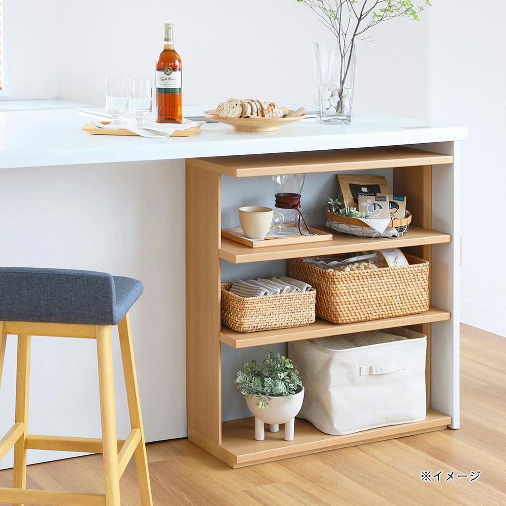 キッチン　棚　収納　ラック ピタシエ PTS-8575R NA【別送品】 | キッチン収納・キッチン家具 通販