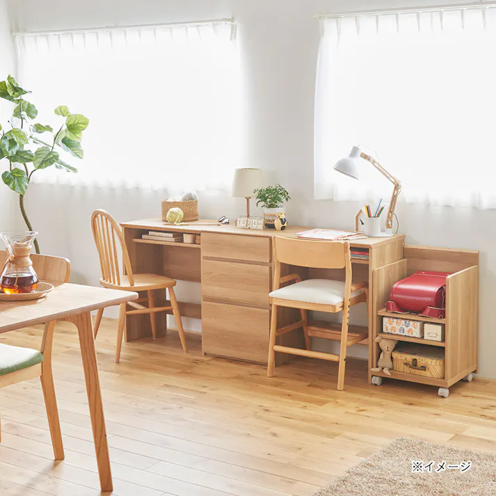 ナチュリカ サイドワゴン ナチュラルブラウン NTU-6540WNA 幅42cm 高さ67cm キャスター付 【別送品】