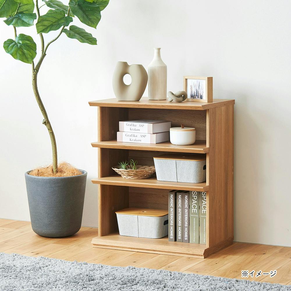 ナチュリカ オープンラック ナチュラルブラウン NTU-7060RNA 幅60cm 高