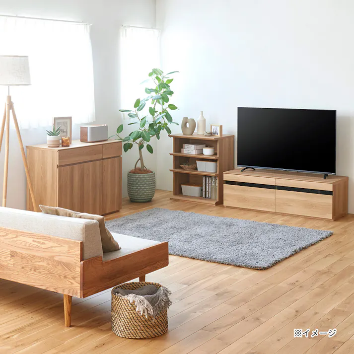 ナチュリカ オープンラック ナチュラルブラウン NTU-7060RNA 幅60cm 高さ72cm 【別送品】
