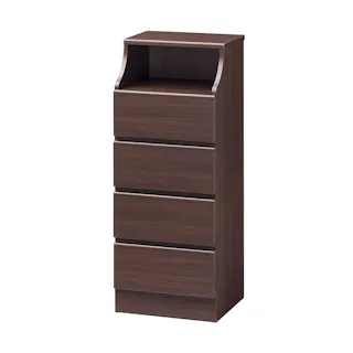 組立簡単チェスト チェスカ CSC-1144H ダークブラウン【別送品】