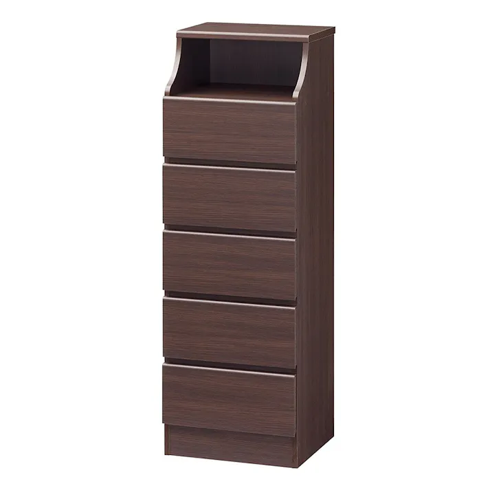 組立簡単チェスト チェスカ CSC-1344H ダークブラウン【別送品】