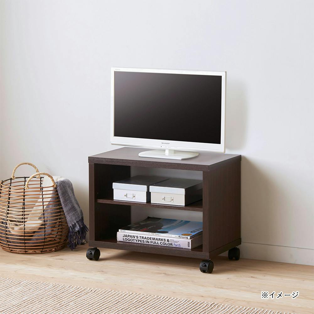テレビ台 ダークブラウン 90cm キャスター付き フルニコ テレビ台 ダークブラウン FUL-4050TVDK 幅51cm 高さ40cm 19V