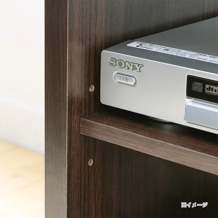 フルニコ テレビ台 ダークブラウン FUL-4050TVDK 幅51cm 高さ40cm 19V型対応 キャスター付 【別送品】