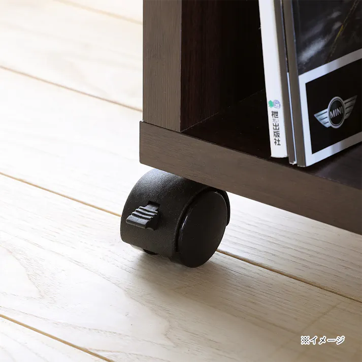 フルニコ テレビ台 ダークブラウン FUL-4050TVDK 幅51cm 高さ40cm 19V型対応 キャスター付 【別送品】